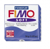 Fimo soft brilliant blauw nr. 33. 1 st.