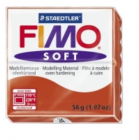 Fimo soft indisch rood nr. 24. 1 st.