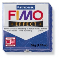 Fimo effect glitter blauw nr. 302. 1 st.