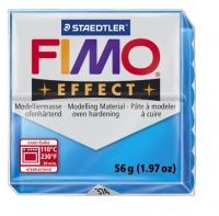 Fimo effect transparant blauw nr. 374. 1 st.