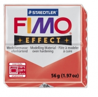 Fimo effect transparant rood nr. 204. 1 st.