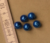 Parel 10mm blauw 50 st.
