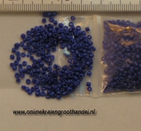 Rocailles 2mm donkerblauw. 20 gram.