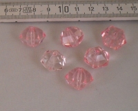 Acryl kralen roze type 7. 40 st.