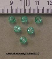 Crackle 5 mm groen. circa 300 st.