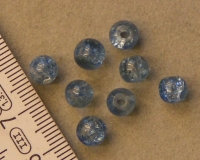 Crackle lichtblauw 6mm 70 st.