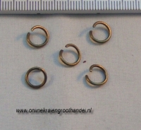 Ring 8mm brons 100 st.