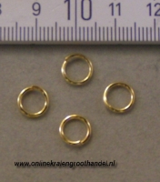 Stevige ring 8 mm goud 100 st.