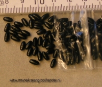 Rijstekorrel zwart donkerbruin. 250 gram