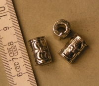  Metalen kraal type 9. 10 stuks.