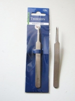 Pincet stainless steel super fine tip straight 12 cm.