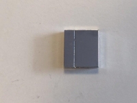 Magneet slot blok zilver. 24 x 22 mm.