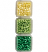 Set rijstekorrels geel - groen.