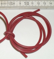 Rubber 3 mm rood bruin.