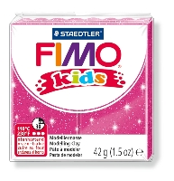 Fimo klei Kids glitter fuchsia. nr. 262.